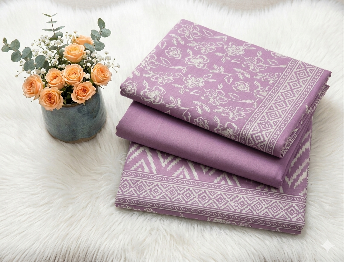 3-Piece Unstitched Summer Lawn